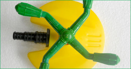 Green Four Arm Sprinkler